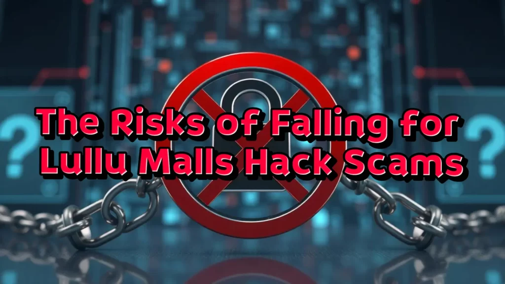 on image text " the risk of falling for lulu malls hack scam"