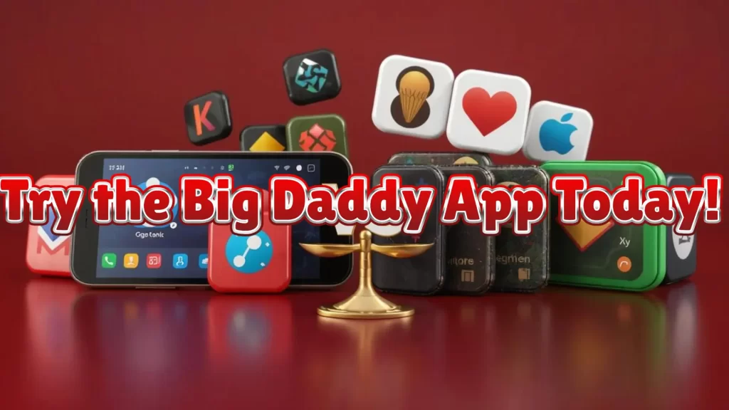 illustration text 'big daddy app'