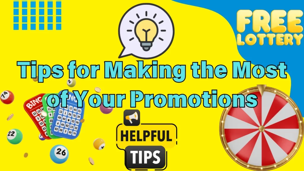 illustration text 'tips for making the most for your promotions'