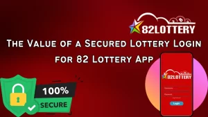 illustration text 'The Value of a Secured Lottery Login for 82 Lottery App '